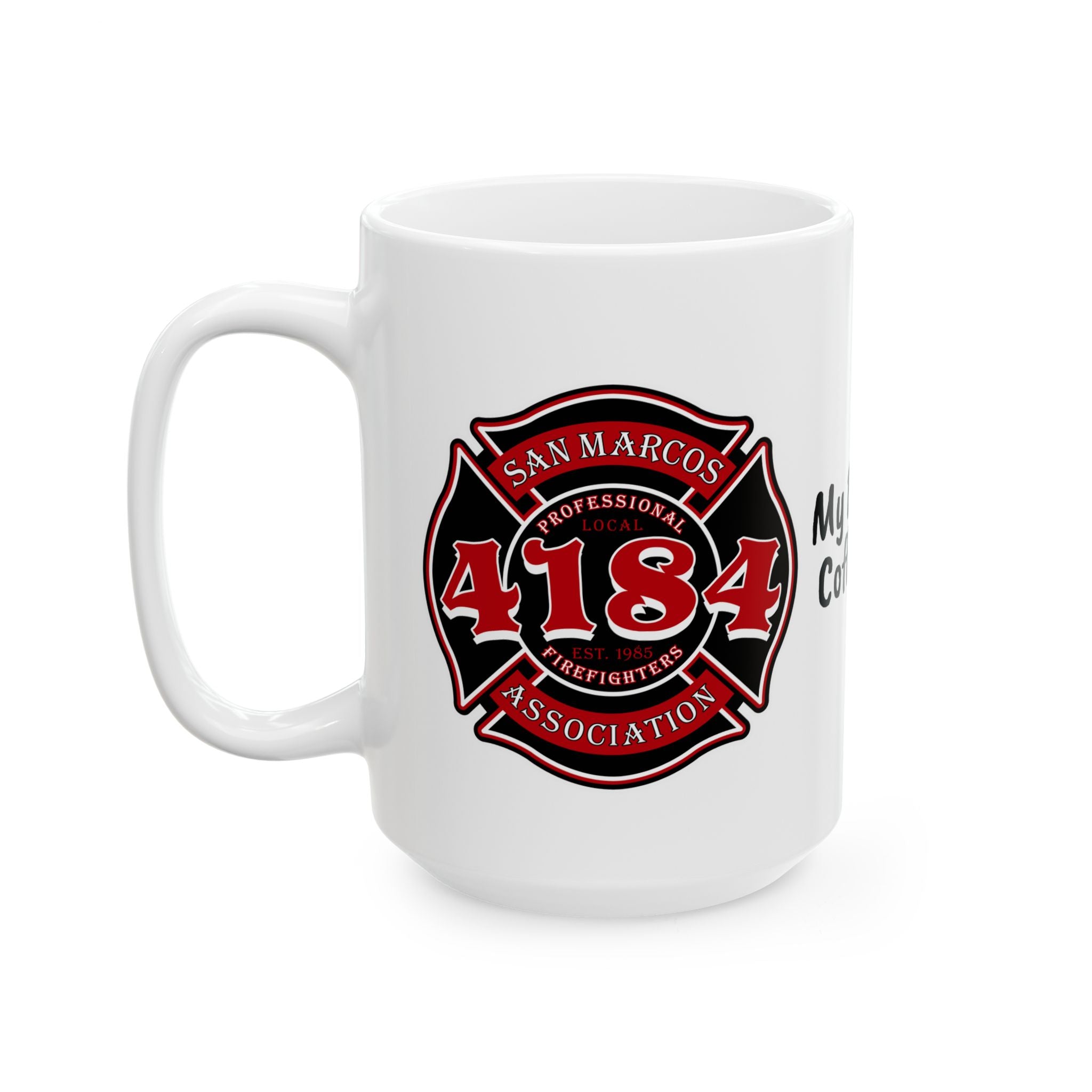 Drinkware- 4184 Maltese Cross Logo, 15oz Coffee Mug, V3
