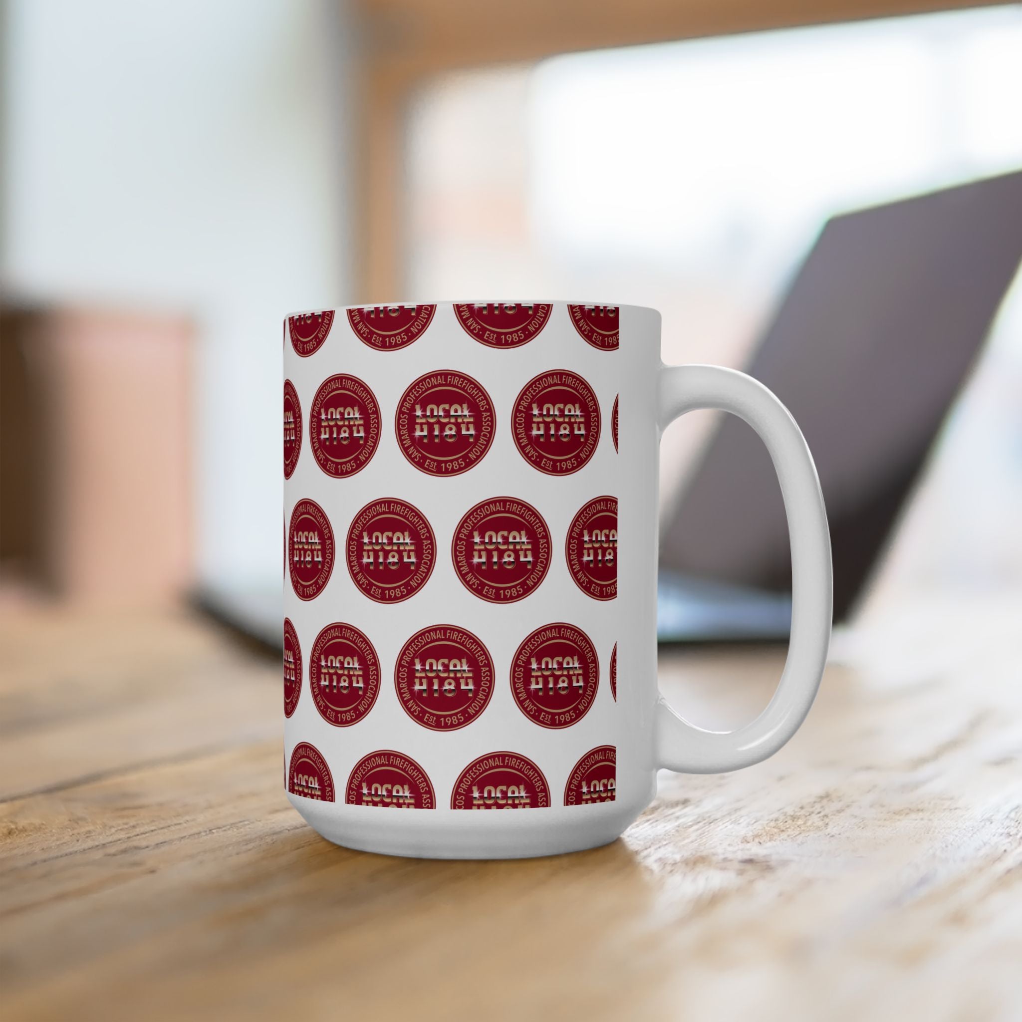 Drinkware- 4184 Lucky Strike Logo, 15oz Coffee Mug, V3